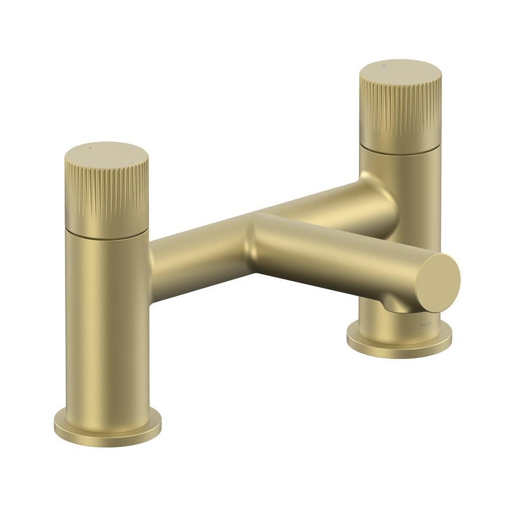 Vado Safari Leverless Satin Brass Deck Mounted Bath Filler